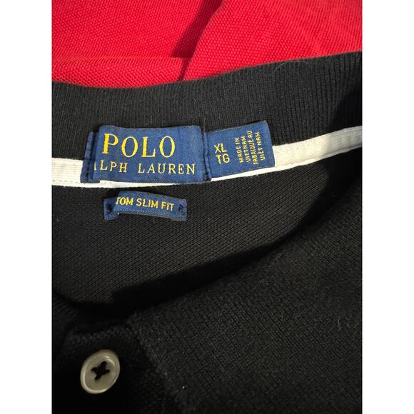 Polo Ralph Lauren Slim Fit Crest Polo Shirt Men’s XL-Red, Blue, White Colorblock - Picture 6 of 8